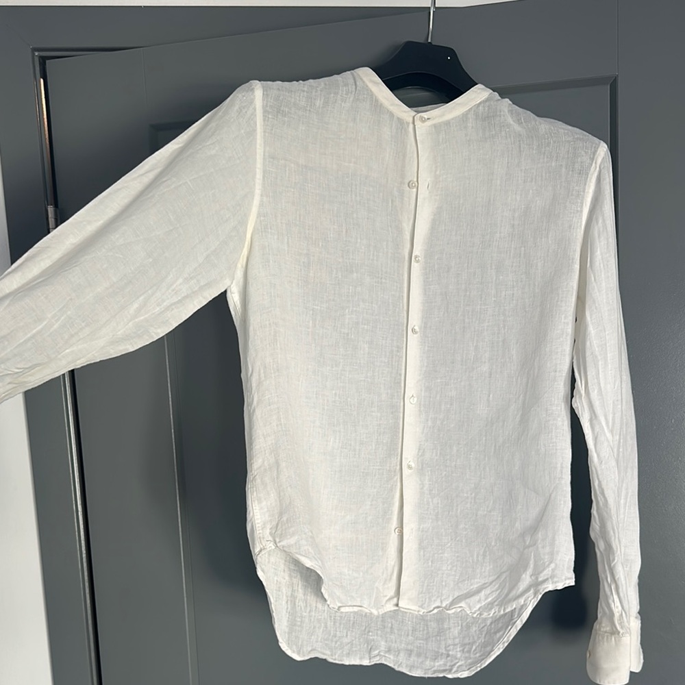 Men's White Button-Up Shirt